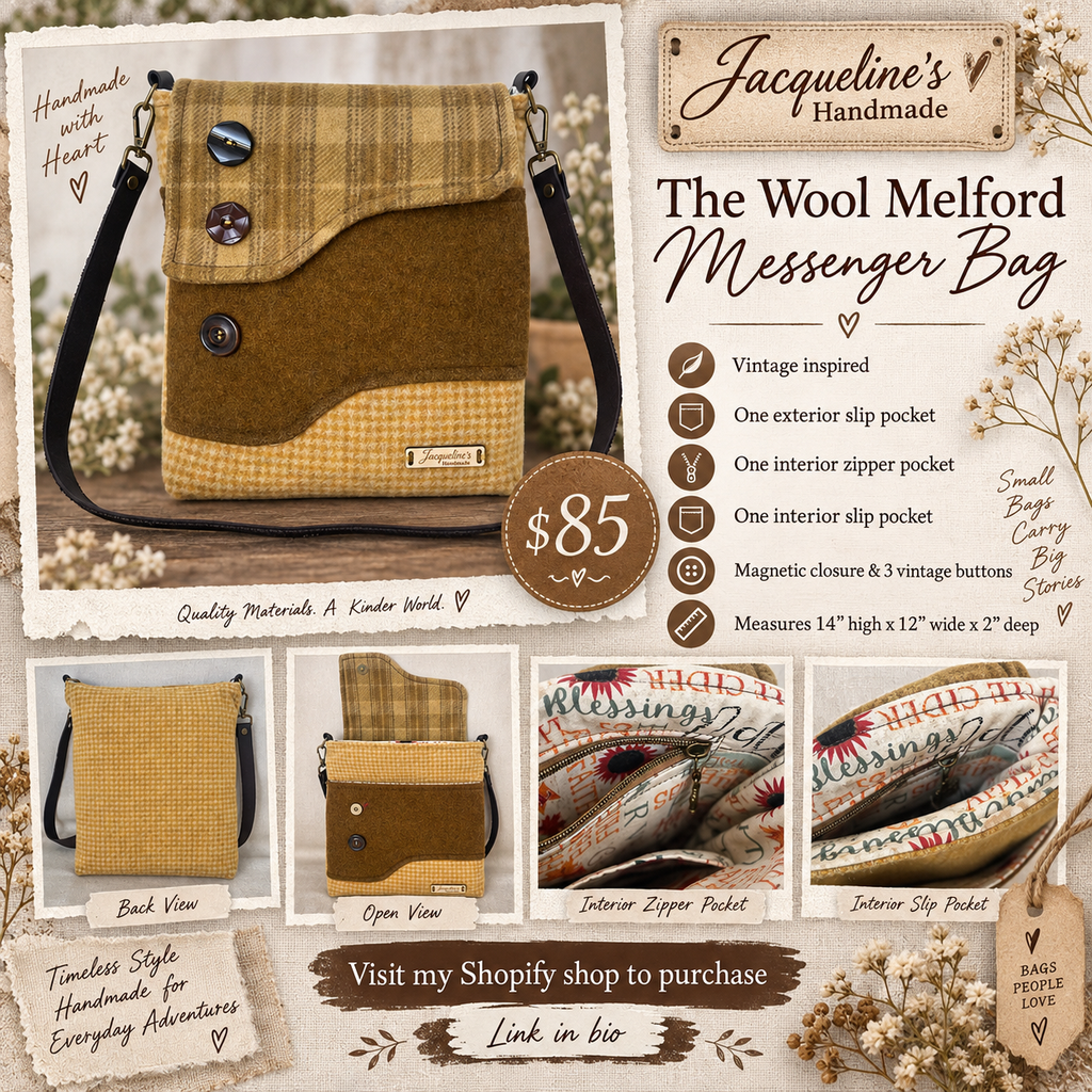 The Wool Melford Messenger Bag