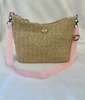 Small Raffia Hobo Bag - Natural