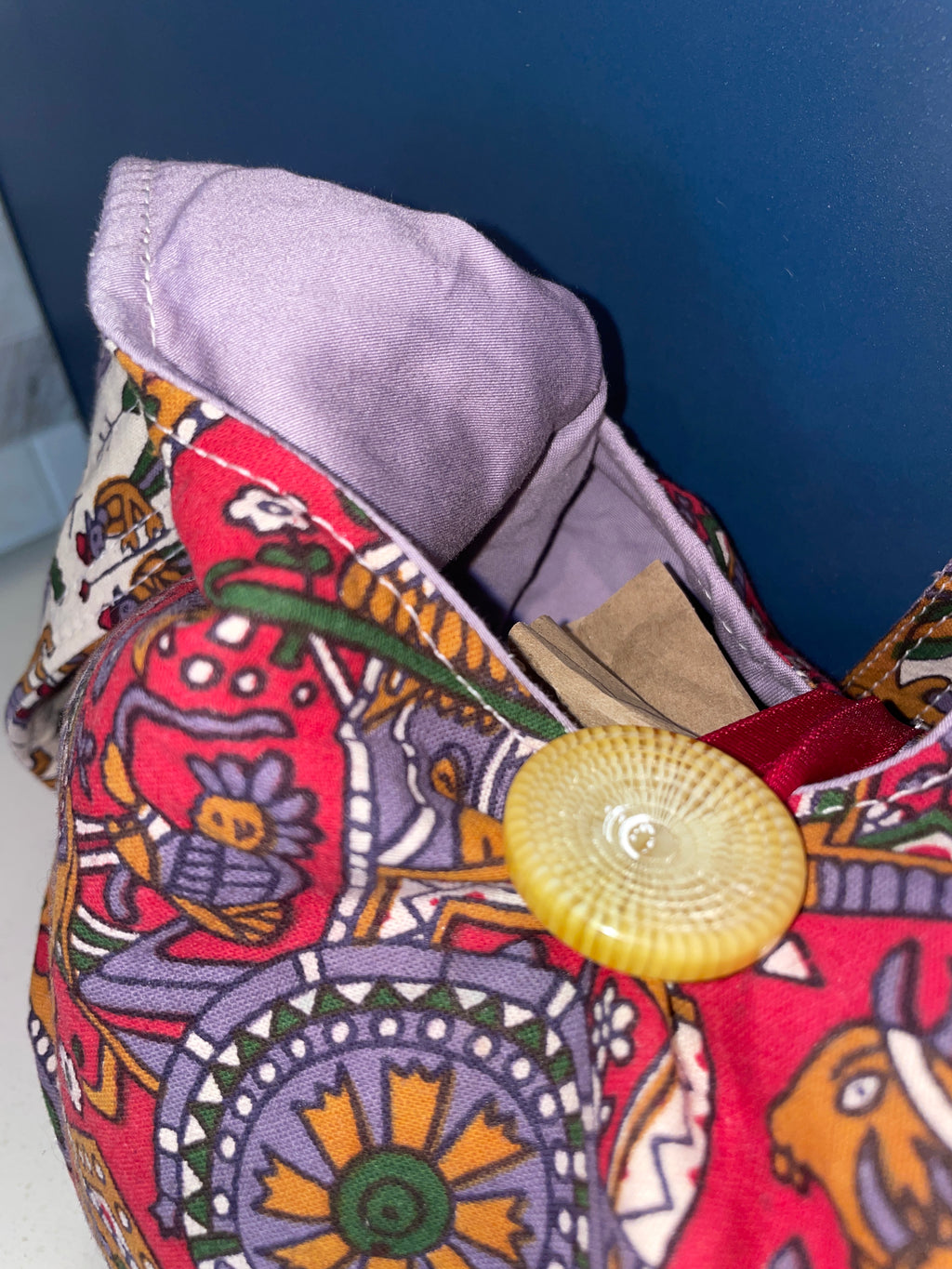 Small Boho Bag - Red
