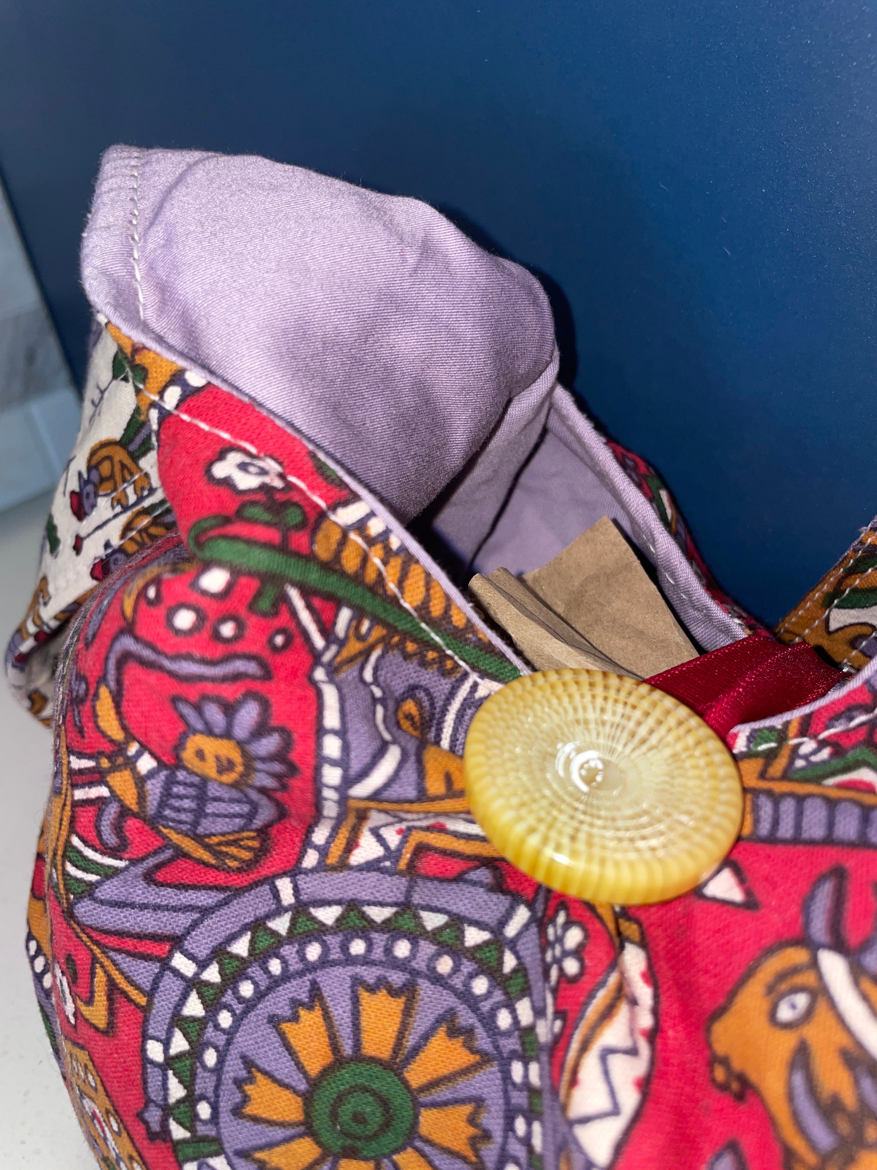 Small Boho Bag - Red