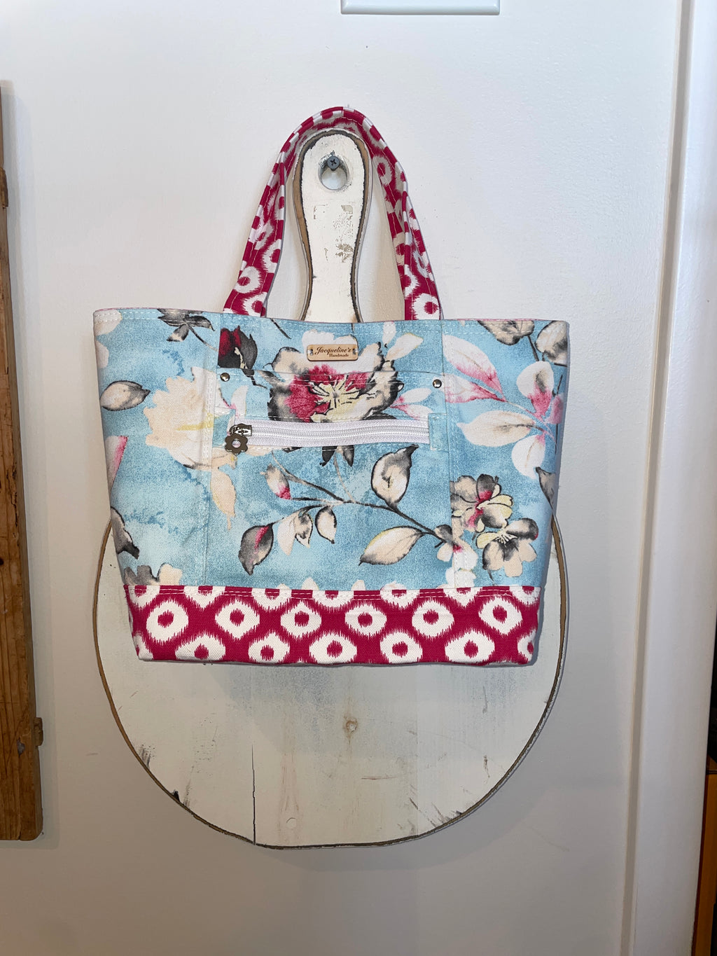 Medium Fun Little Tote - Blue/Pink