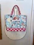 Medium Fun Little Tote - Blue/Pink
