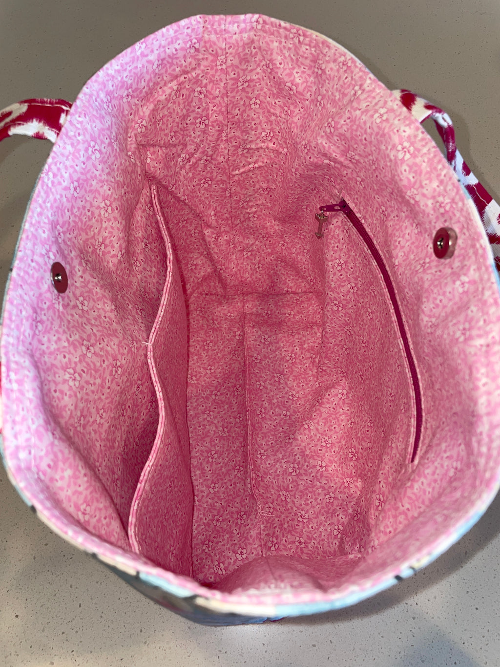 Medium Fun Little Tote - Blue/Pink