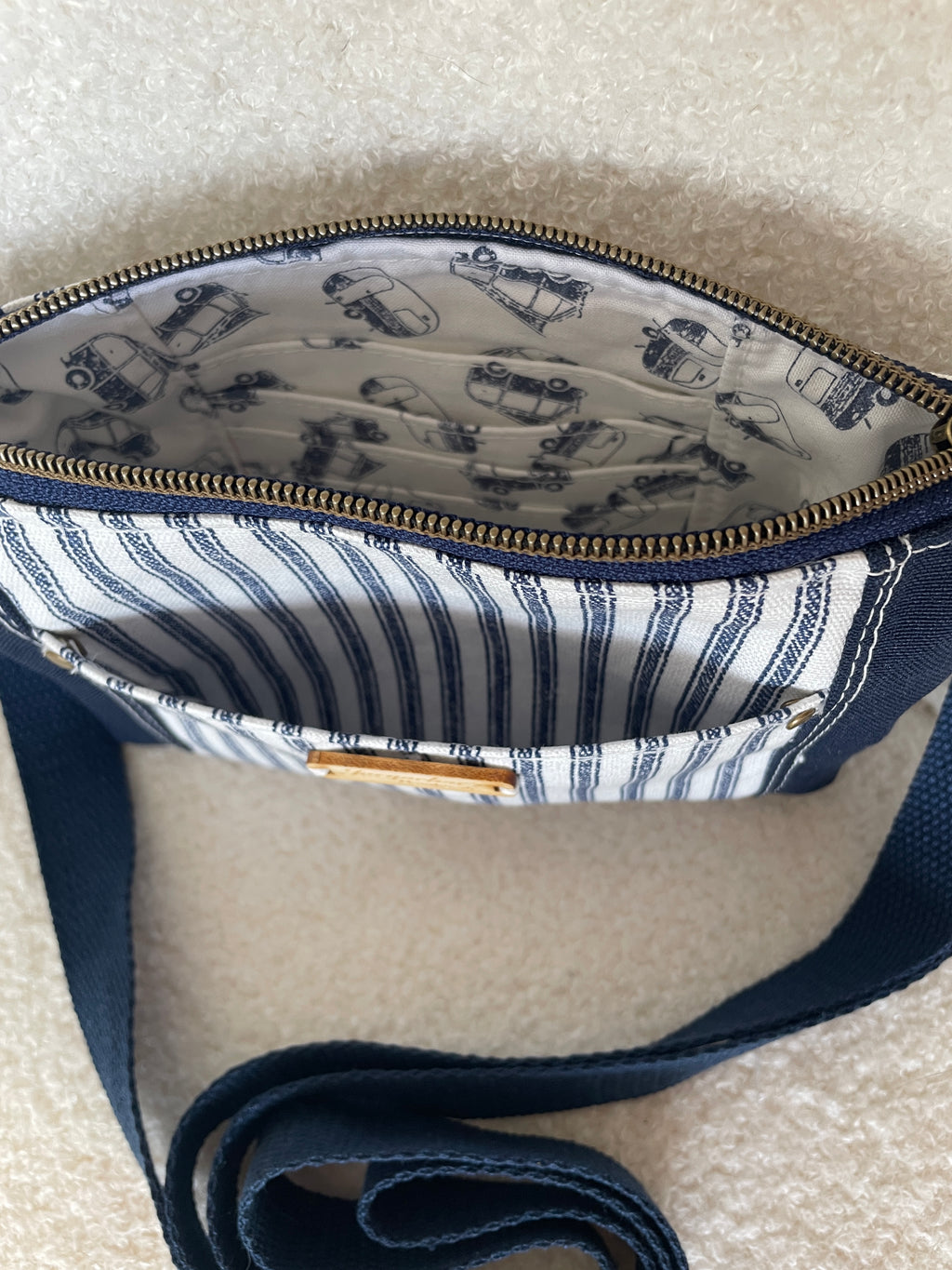 Two Pocket Norfolk Bag - Navy