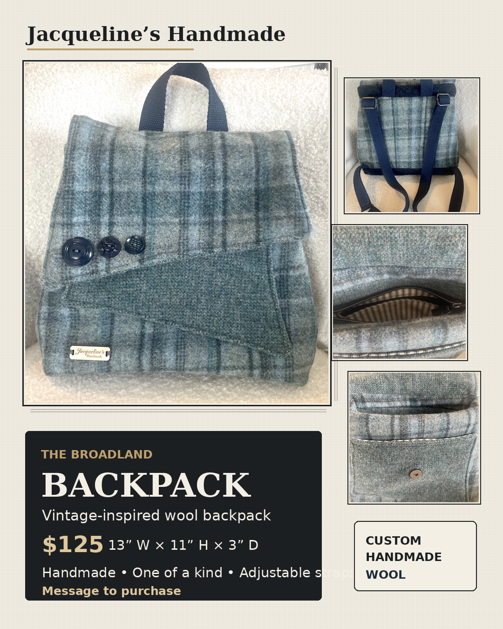 The Wool Broadland Backpack